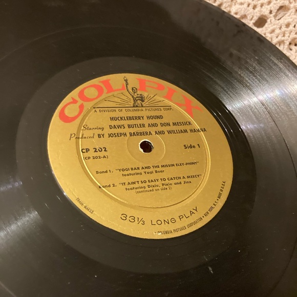 Vintage Huckleberry Hound - Kellogg’s TV Show - Vinyl LP gallery Wall Art Decor - Picture 15 of 17